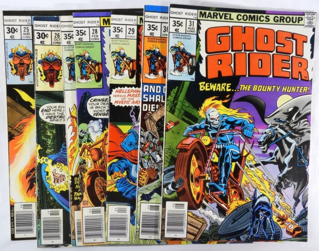 (7) Marvel Comics Ghost Rider # 25-31 VG (1 of 2)
