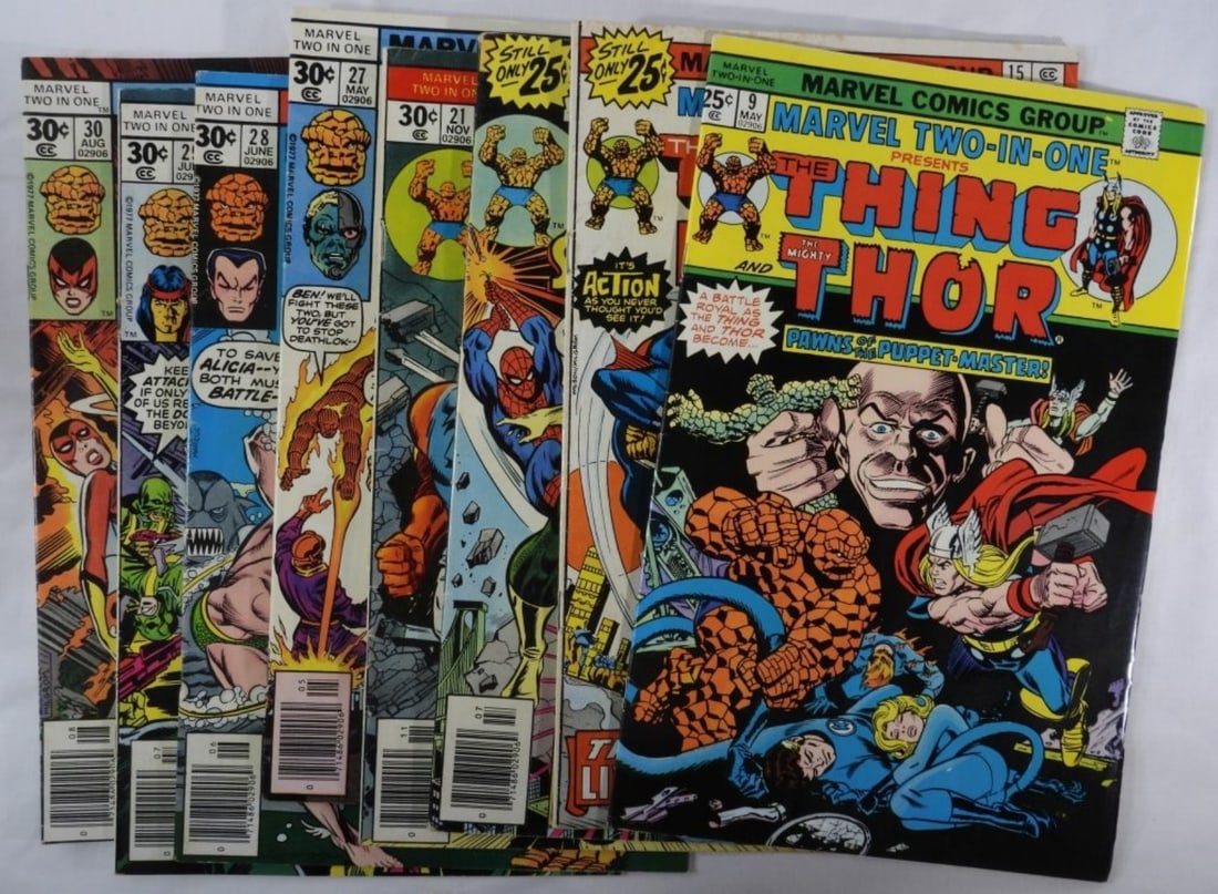 (8) Marvel Two-In-One VG: Numbers: 9, 15, 17, 21, 27, 28, 29, 30