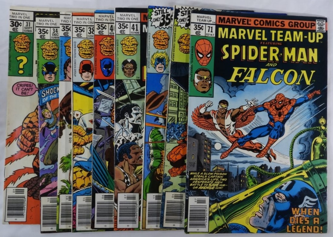 (9) Marvel Team-Ups VG: Numbers 31, 34, 35, 38, 41, 45, 50, & 71