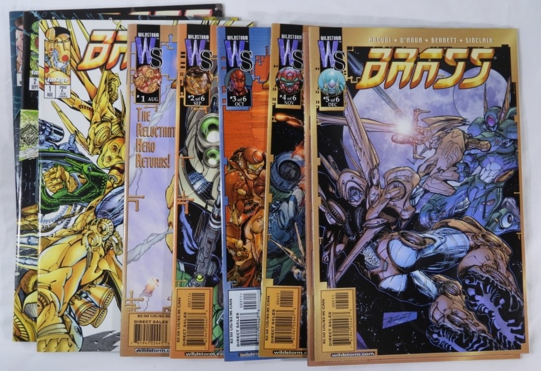 (9) Brass Comics Image & Windstorm Comics: Numbers Image #s 1-3. Windstorm 1-6