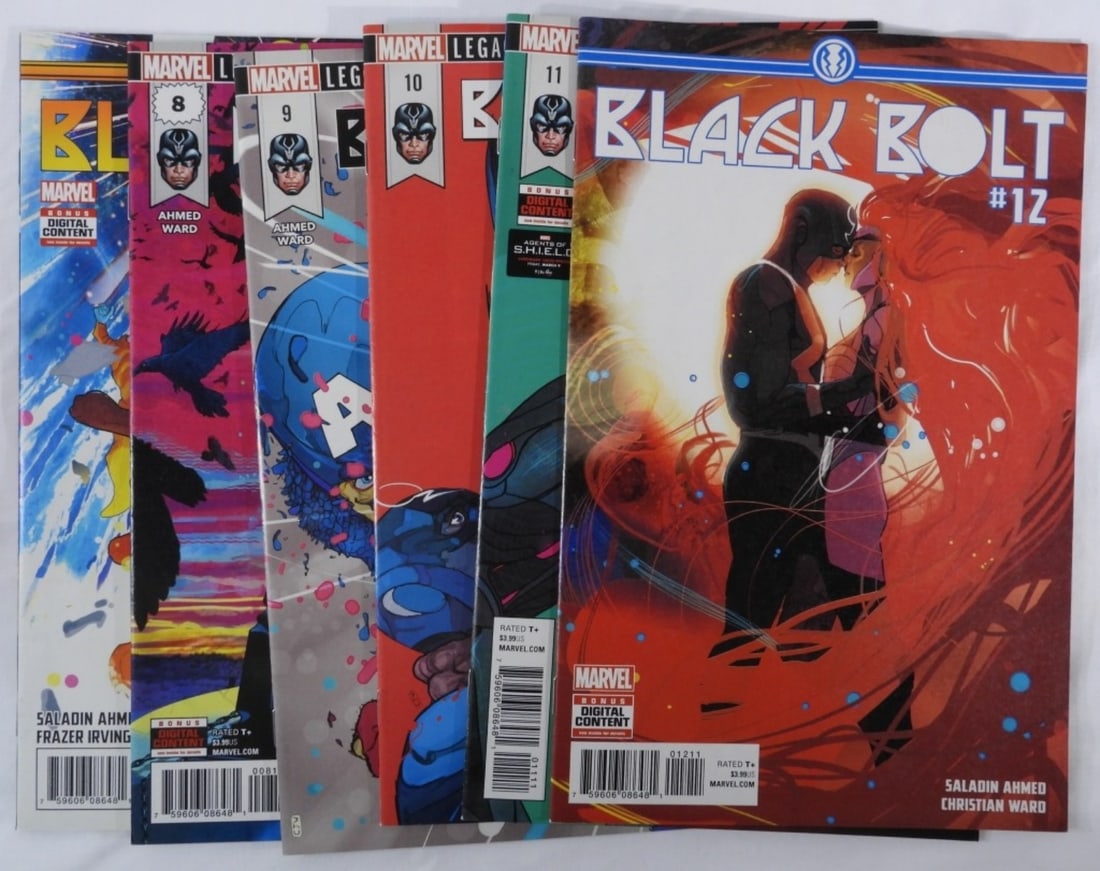 (6) Black Bolt Marvel Comics 7-12 VG: Bid now