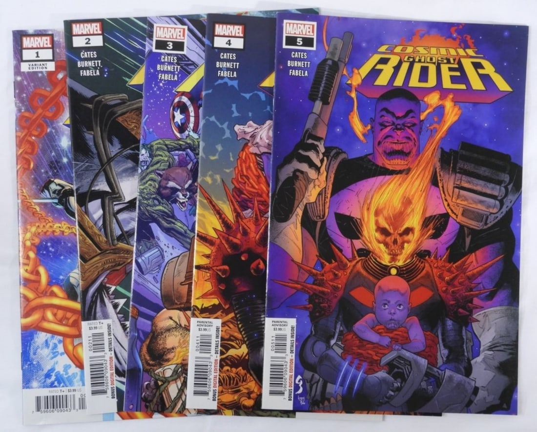 (5) Cosmic Ghost Rider 1-5 VG: Get you vintage needs here!