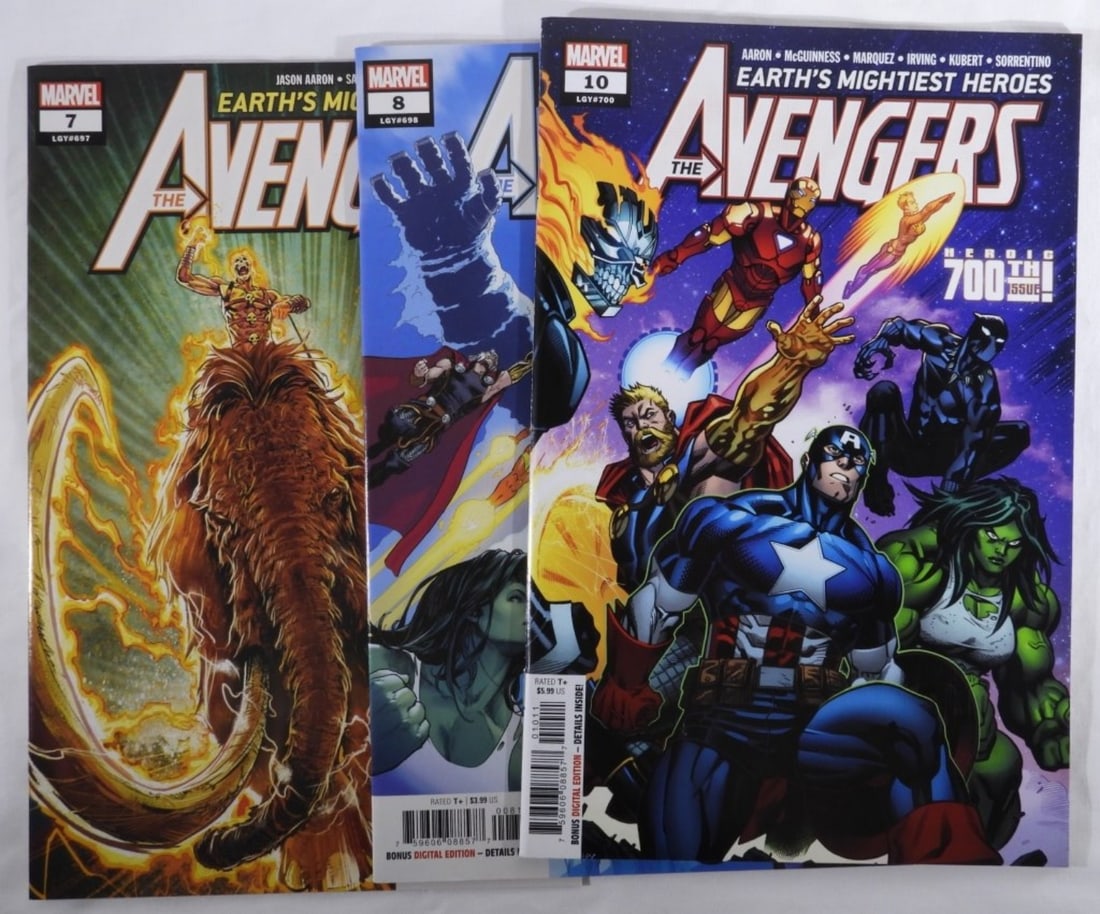 (3) Earth's Mightiest Heroes: The Avengers: Numbers 7, 8, 10