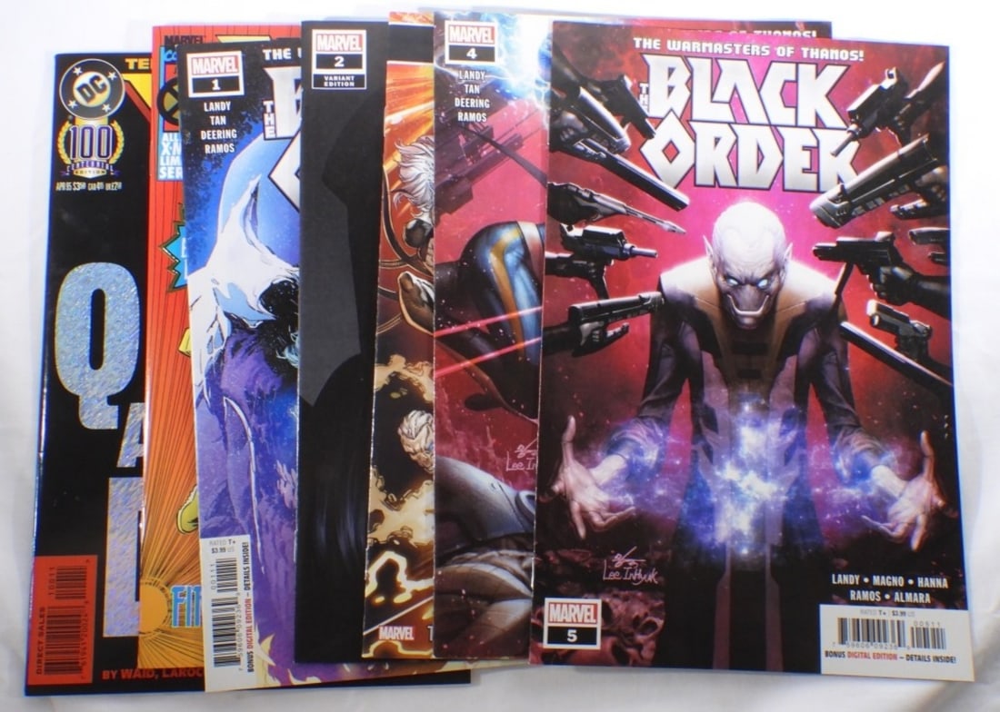 (7) Marvel Mixed Lot: The Black Order # 1-5. Rogue #1. Flash The Quick and The Dead #100