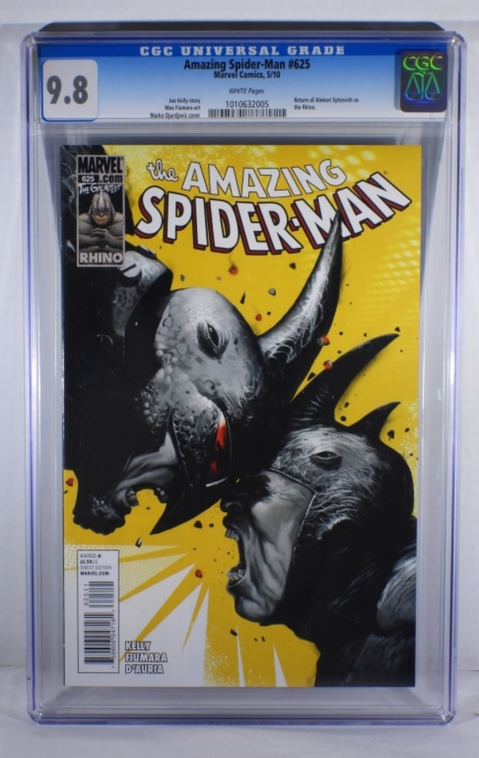 The Amazing Spider-Man #625 Graded CGC 9.8: Visit us on Facebook, and Instagram