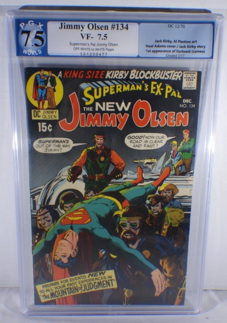 Jimmy Olsen #134 Graded PGX 7.5-VF: Get your bid on!