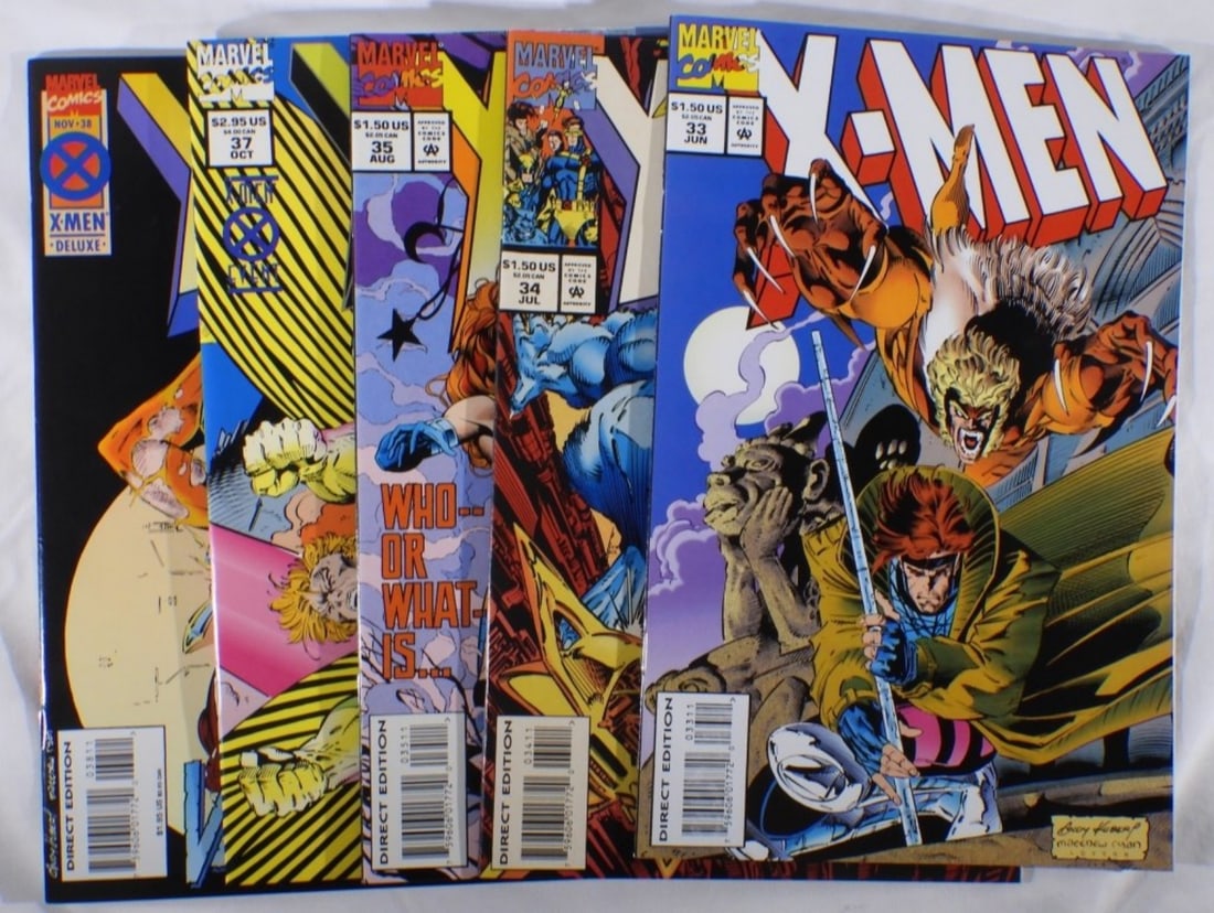 (5) Marvel X-Men VG 33-35, 37-38 VG (1 of 3)