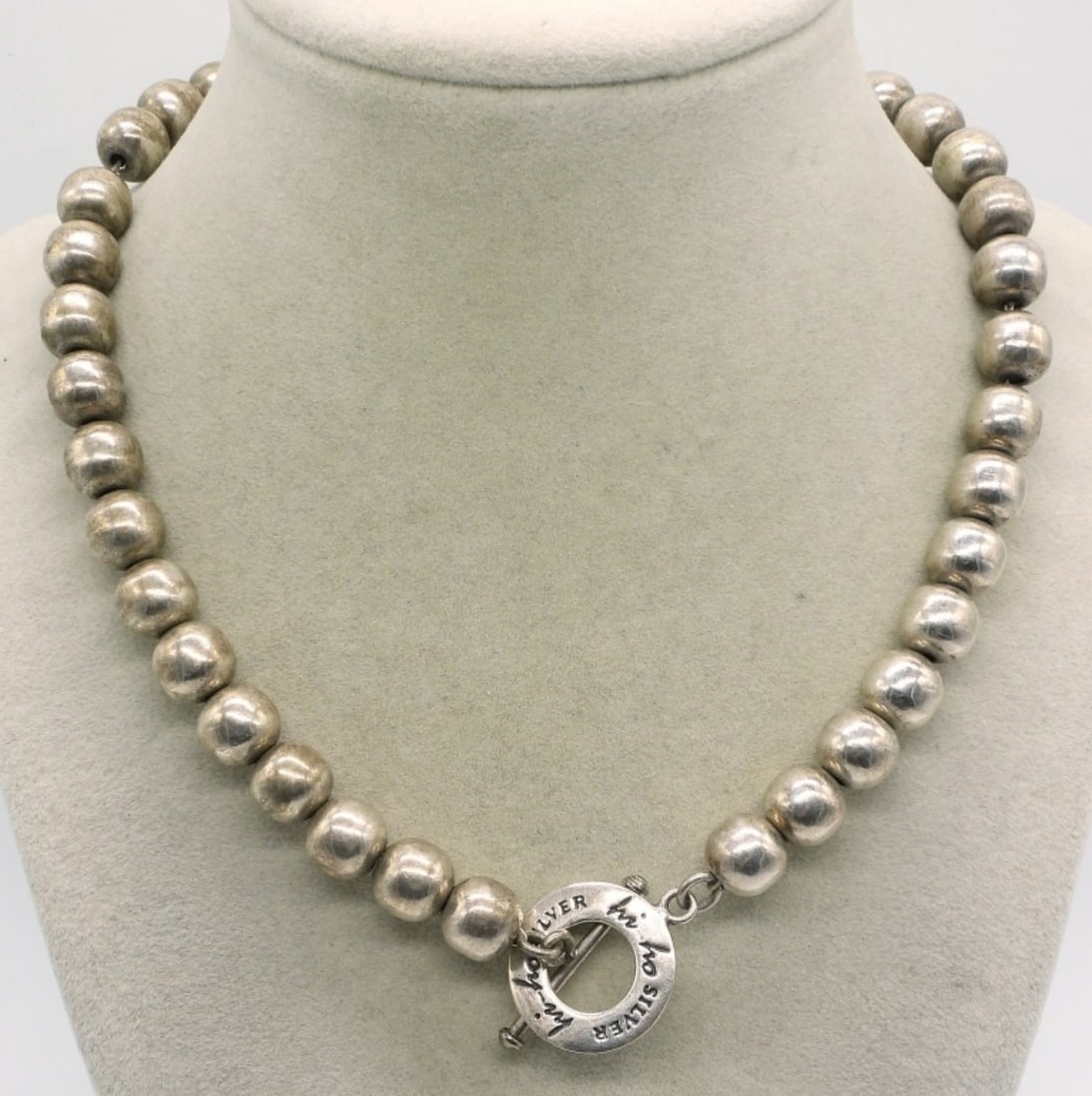 Hi Ho Silver 925 Beaded Necklace (1 of 2)