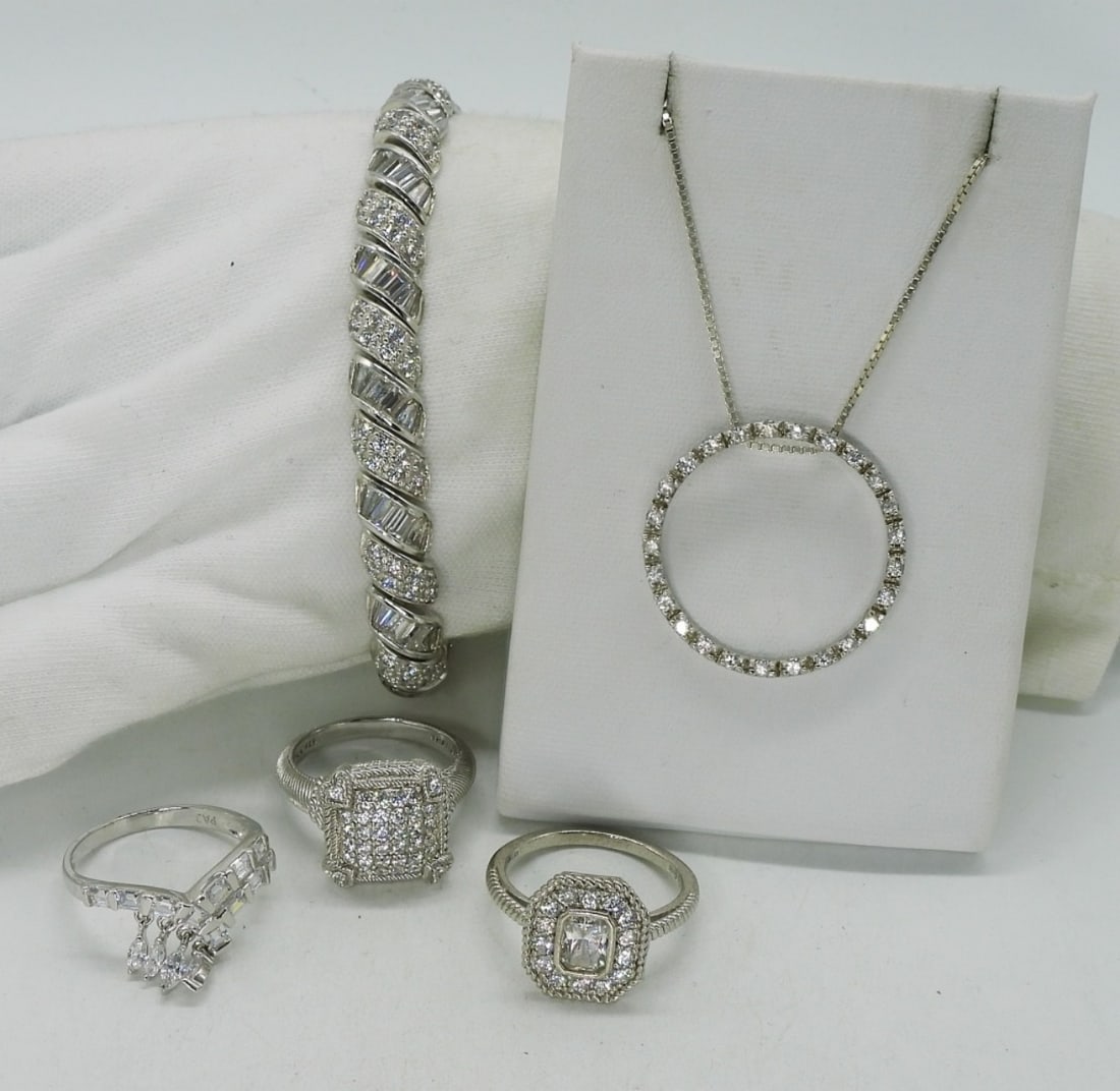 Bridal Style 925 Rings, Bracelet, Necklace (1 of 1)