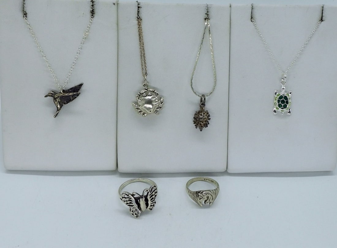 Sterling Animal Necklaces & Rings (1 of 5)