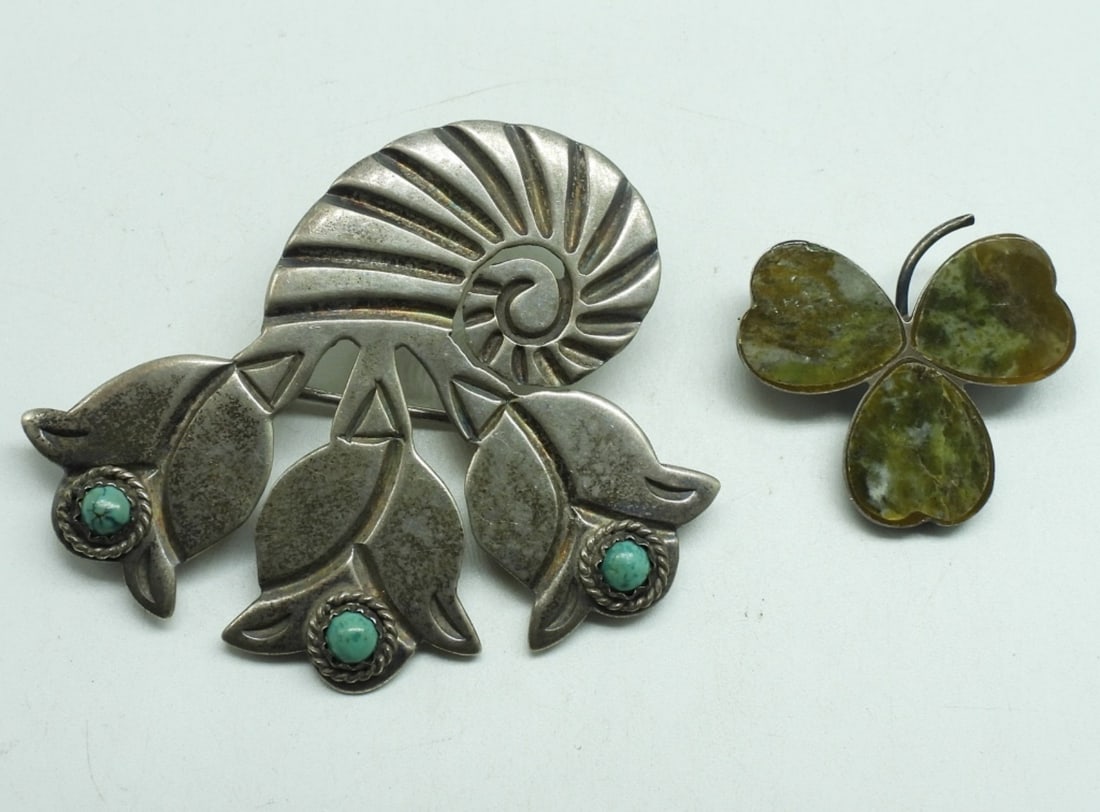 Two Vintage Sterling Brooches (1 of 2)