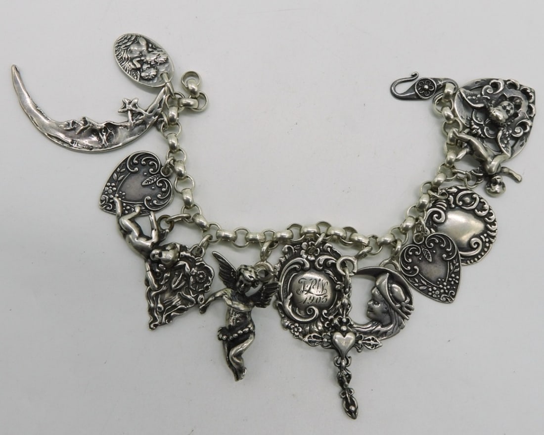 Foree Brand Sterling Charm Bracelet (1 of 1)