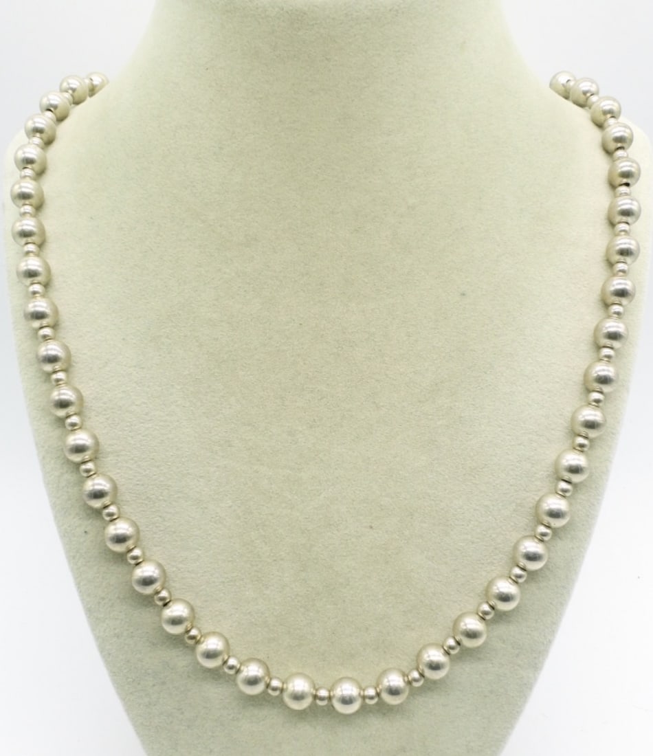 Sterling Beaded Vintage Necklace (1 of 1)