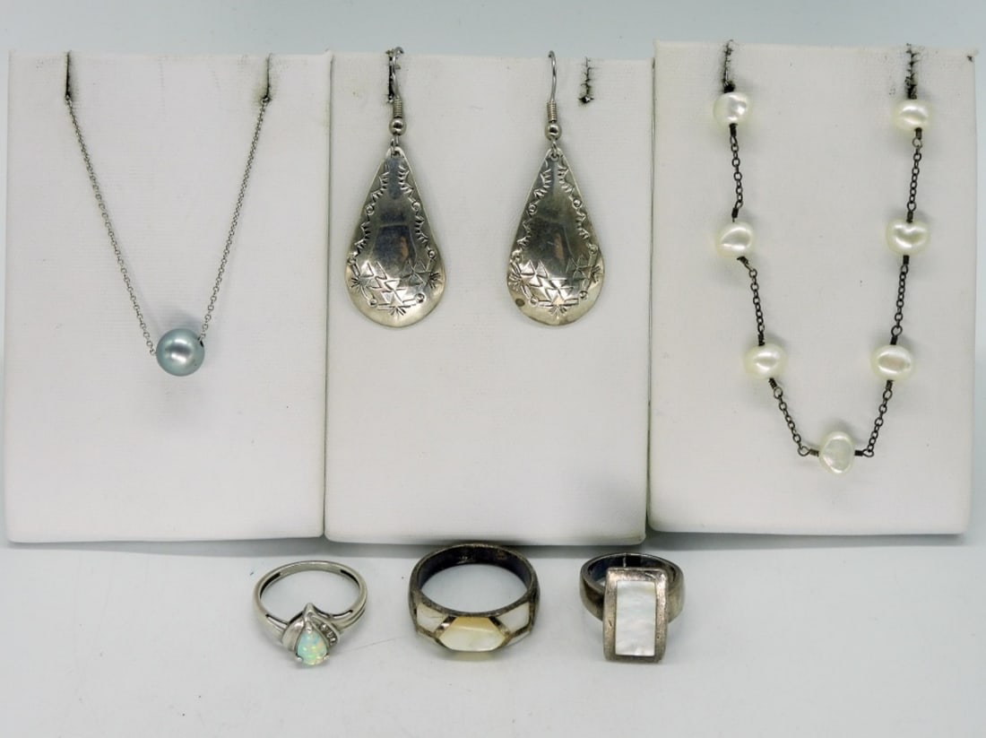 Mother of Pearl, Opal & Pearl 925 Jewelry (1 of 1)