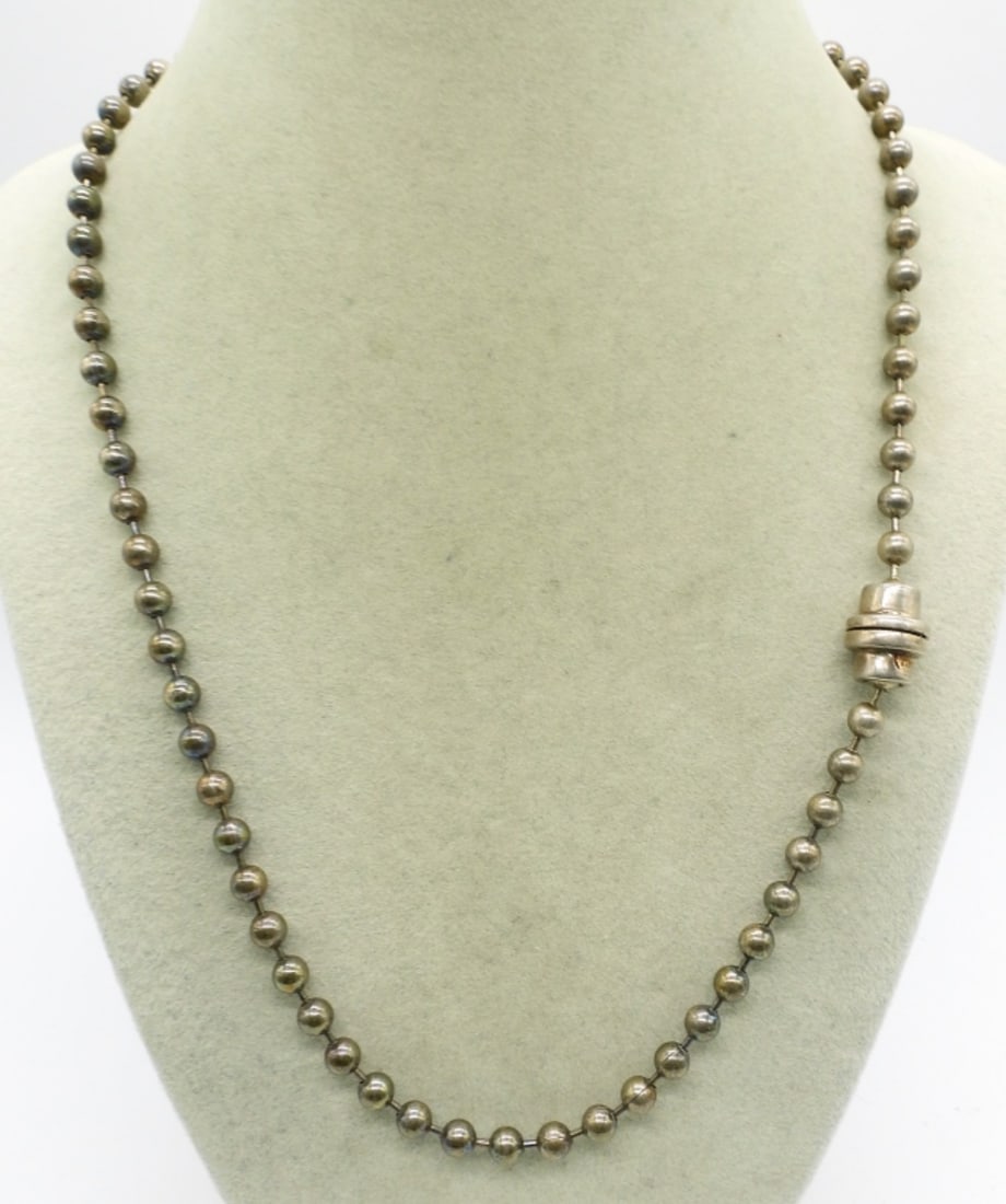 Sterling Ball Chain Necklace (1 of 2)