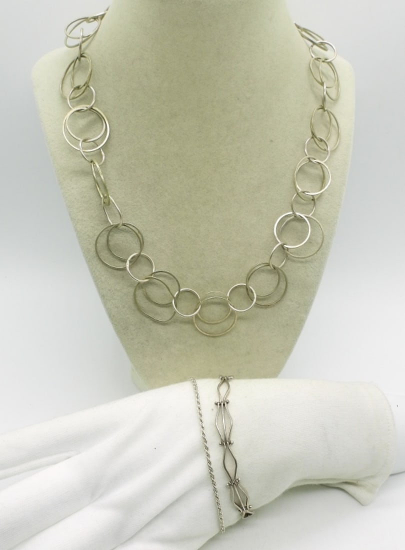 Fashion Sterling Necklace & Bracelets (1 of 1)