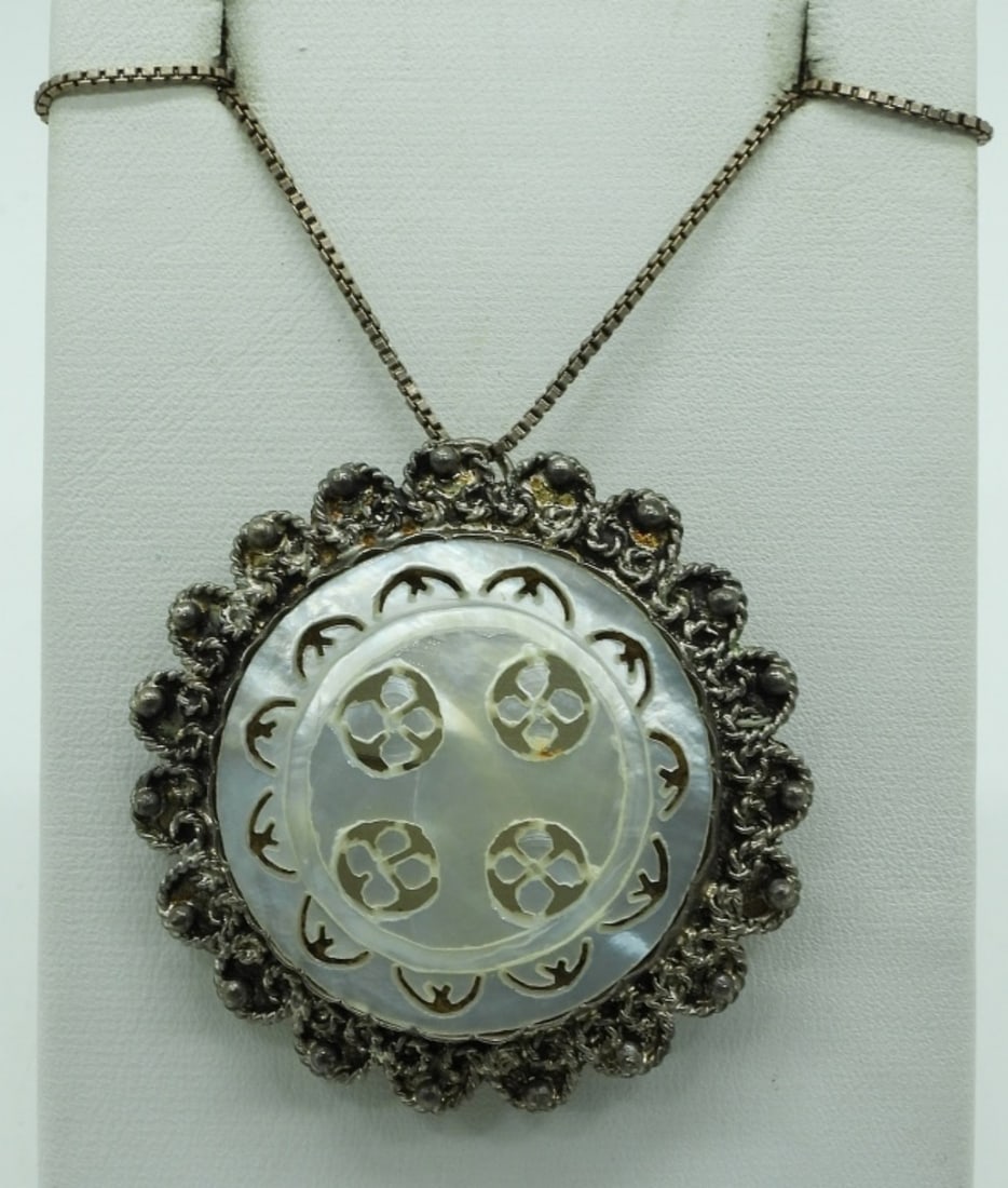 Bethlehem 950 Silver Necklace (1 of 2)