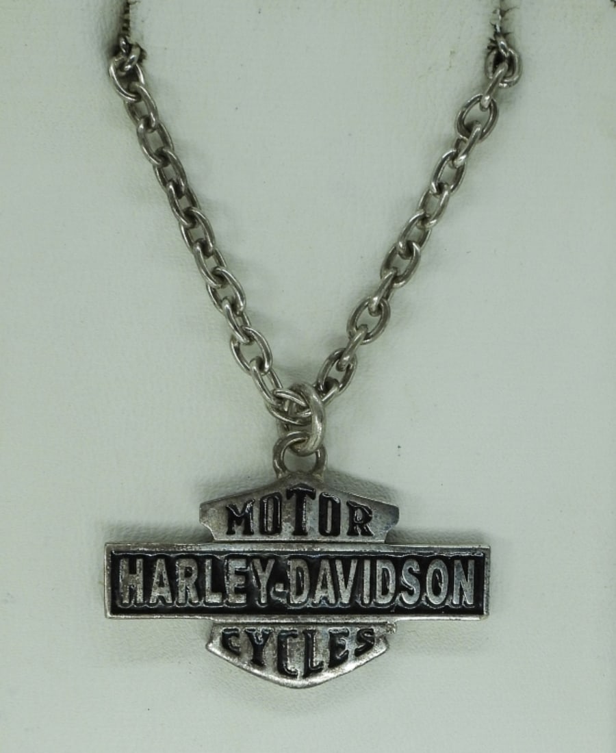 Signed Harley Davidson 925 Necklace (1 of 2)