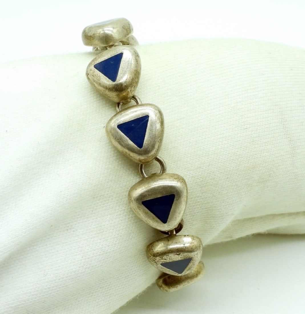Mexico Sterling Toggle Clasp Bracelet (1 of 2)