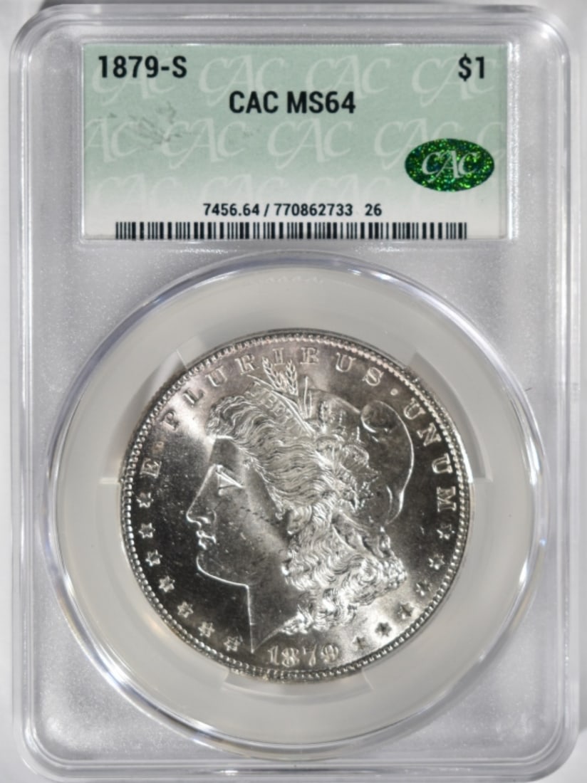 1879-S Morgan Dollar, CAC MS-64 (1 of 2)