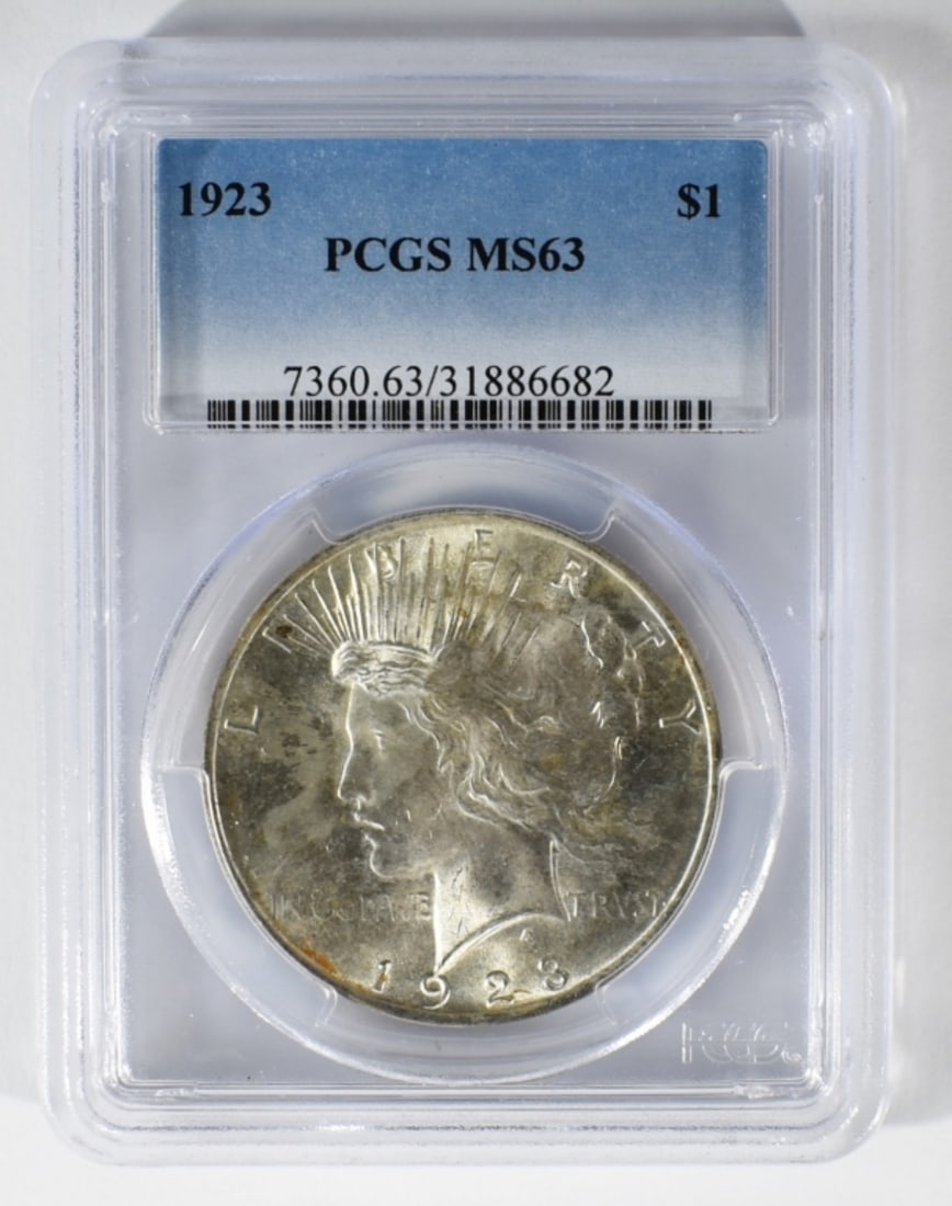 1923 Peace Dollar, PCGS MS-63 (1 of 2)