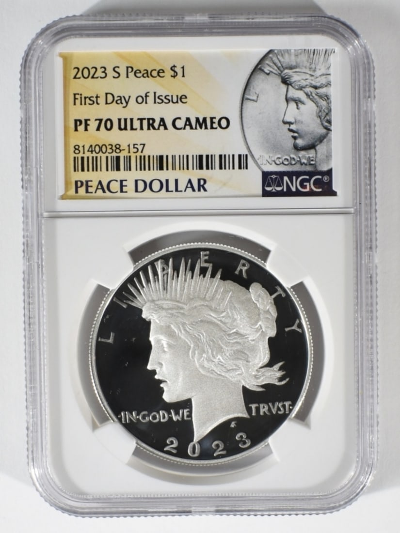2023-S Peace Dollar, NGC PF-70 Ultra Cameo (1 of 2)