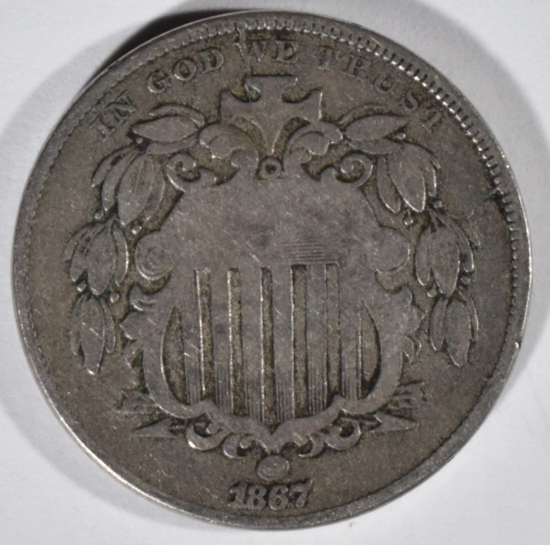 1867 Shield Nickel: Your #1 shop for all things collectible.
