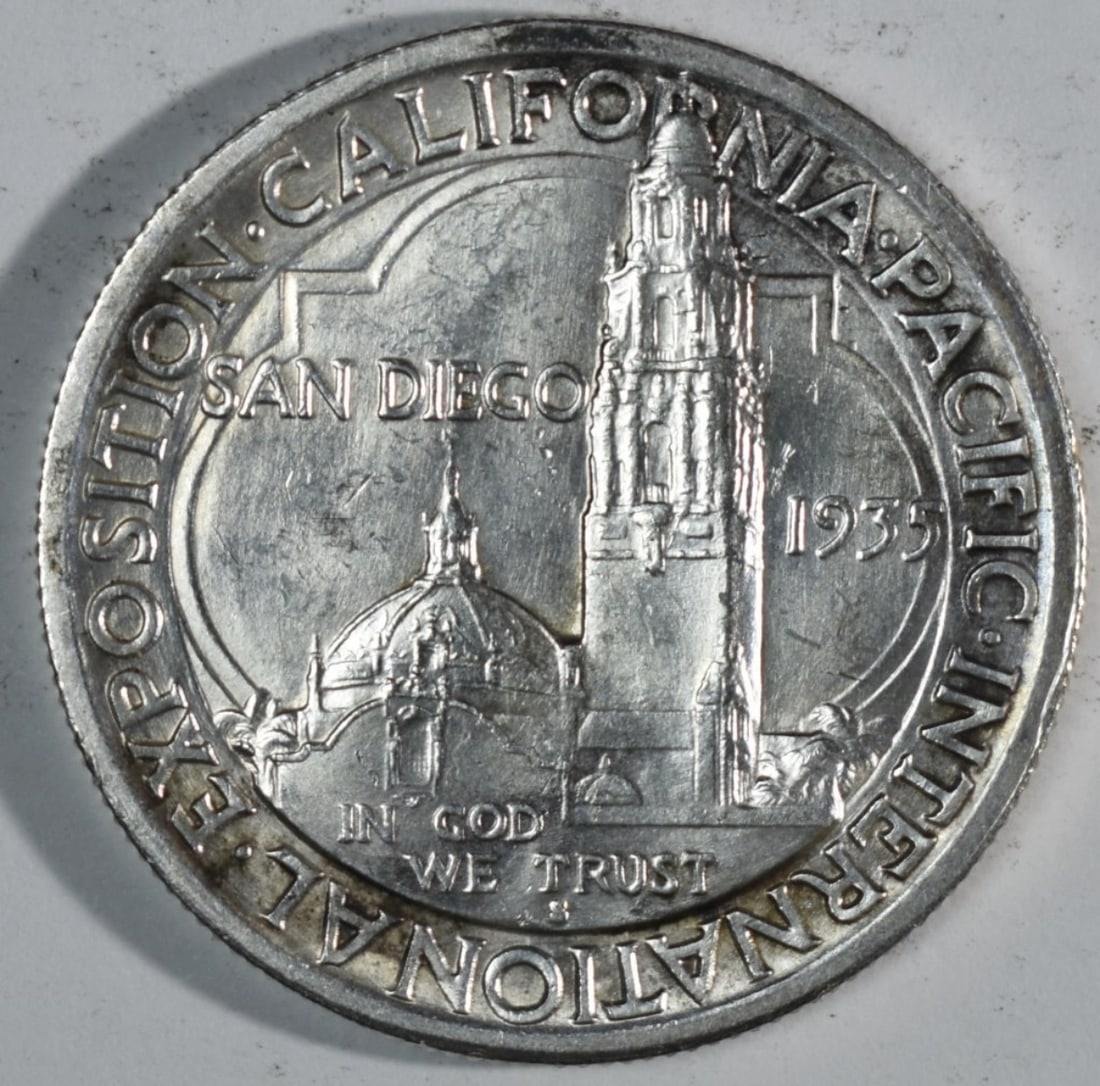 1935-S San Diego Commem Half: Bid with Vintage Auctions!