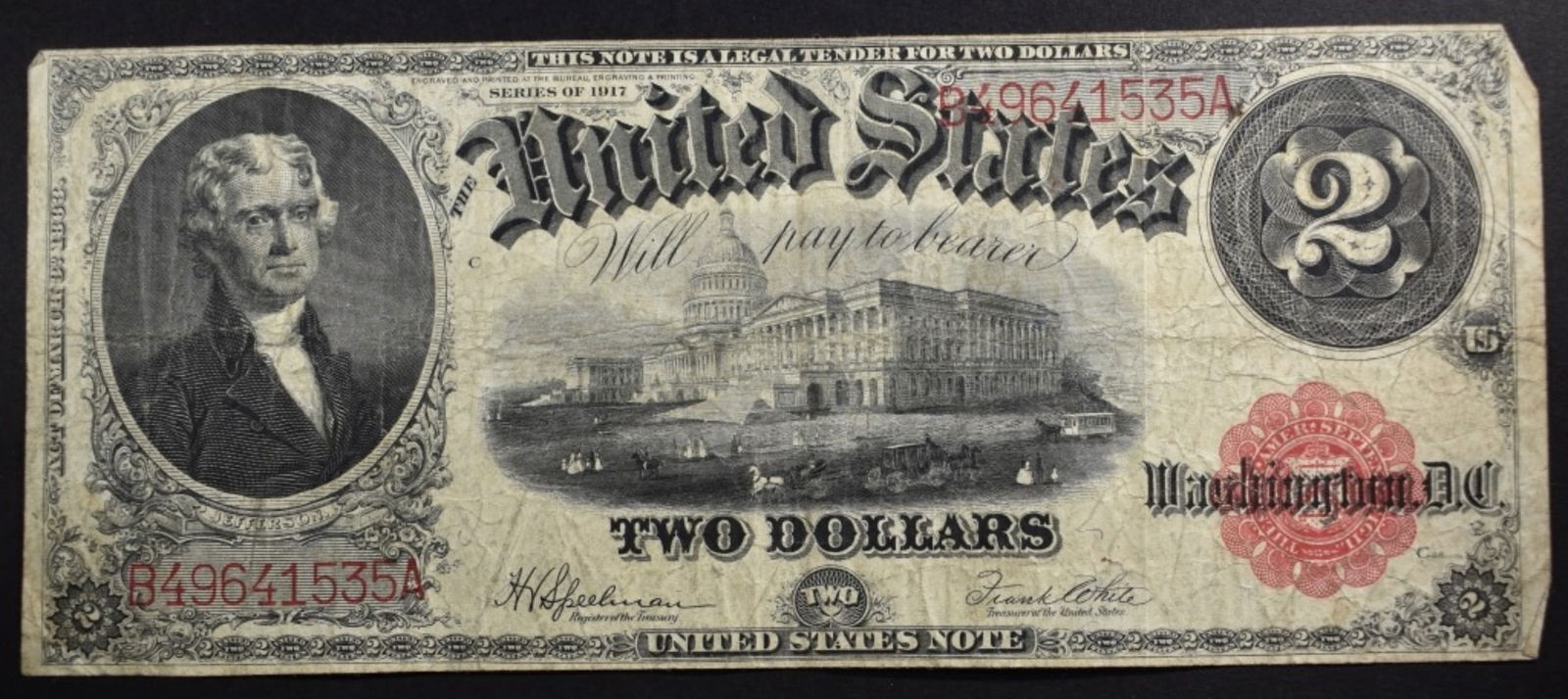 Series 1917 $2 Legal Tender (1 of 2)