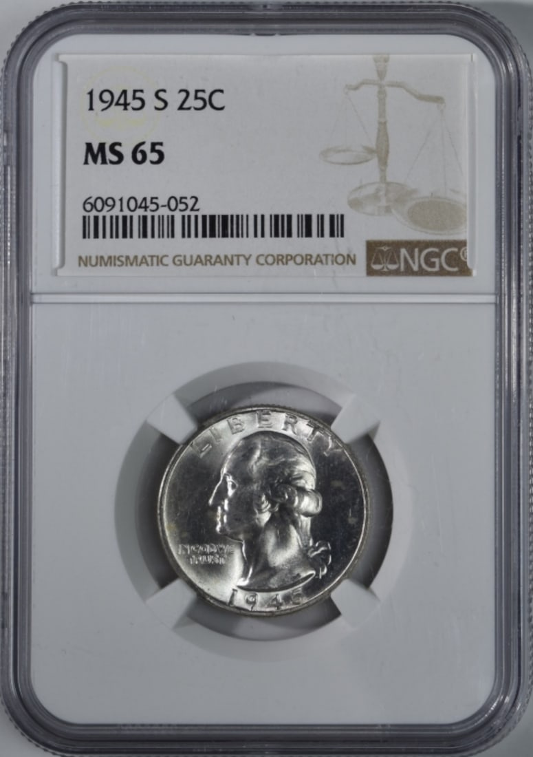1945-S Washington Quarter, NGC MS-65 (1 of 2)