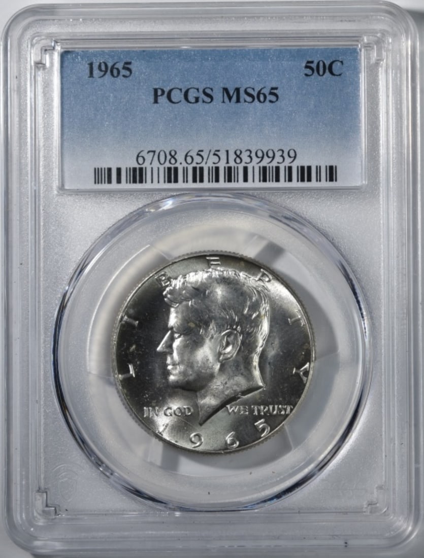 1965 Kennedy Half, PCGS MS-65 (1 of 2)