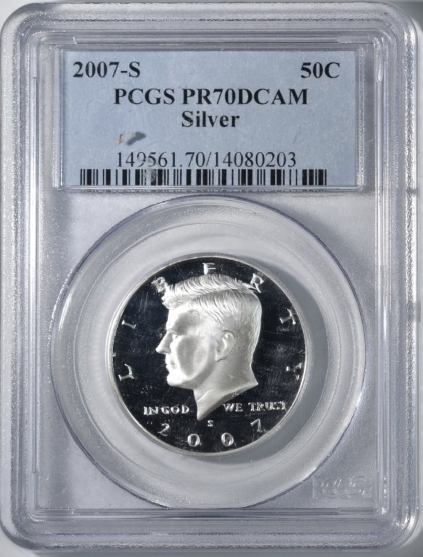 2007-S Silver Kennedy, PCGS PR-70 DCAM (1 of 2)