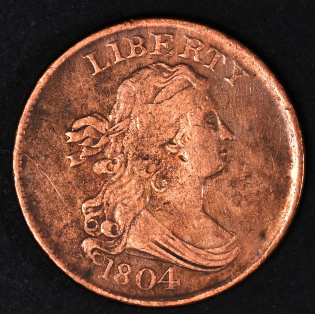 1804 Crosslet 4 Half Cent, Cleaned (1 of 2)