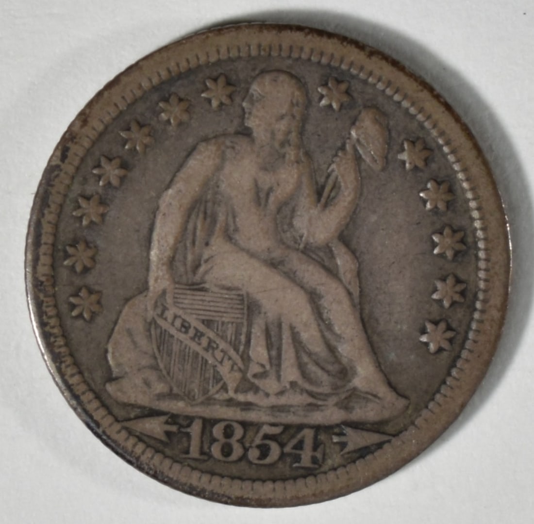 1854 Seated Dime (1 of 2)