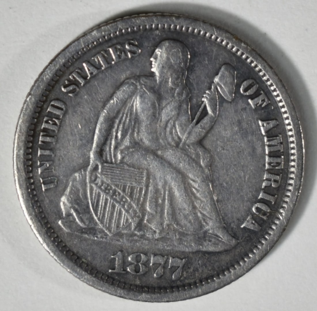 1877-CC Seated Dime (1 of 2)