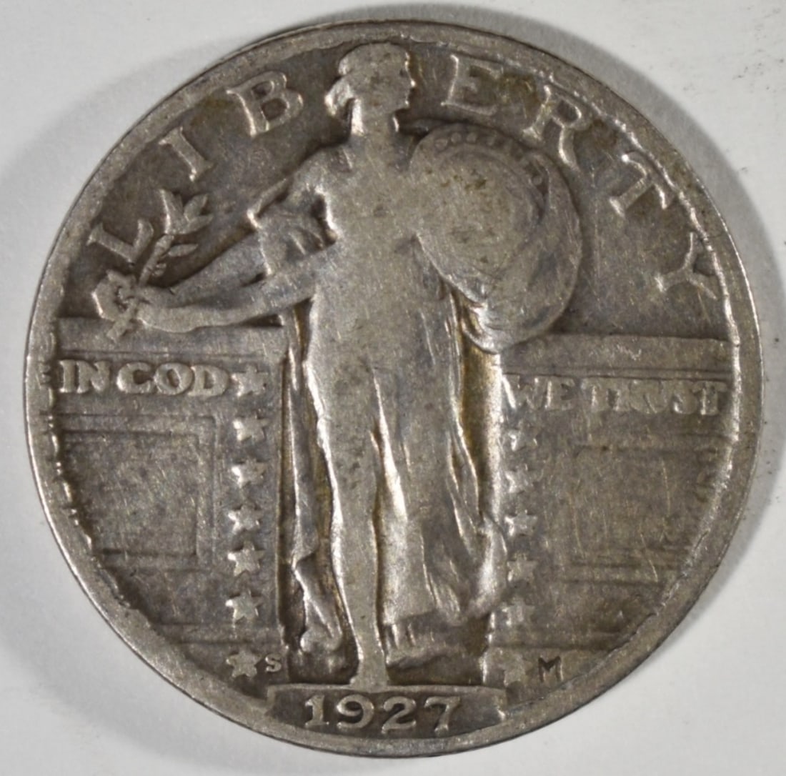1927-S Standing Quarter: Bid live now!