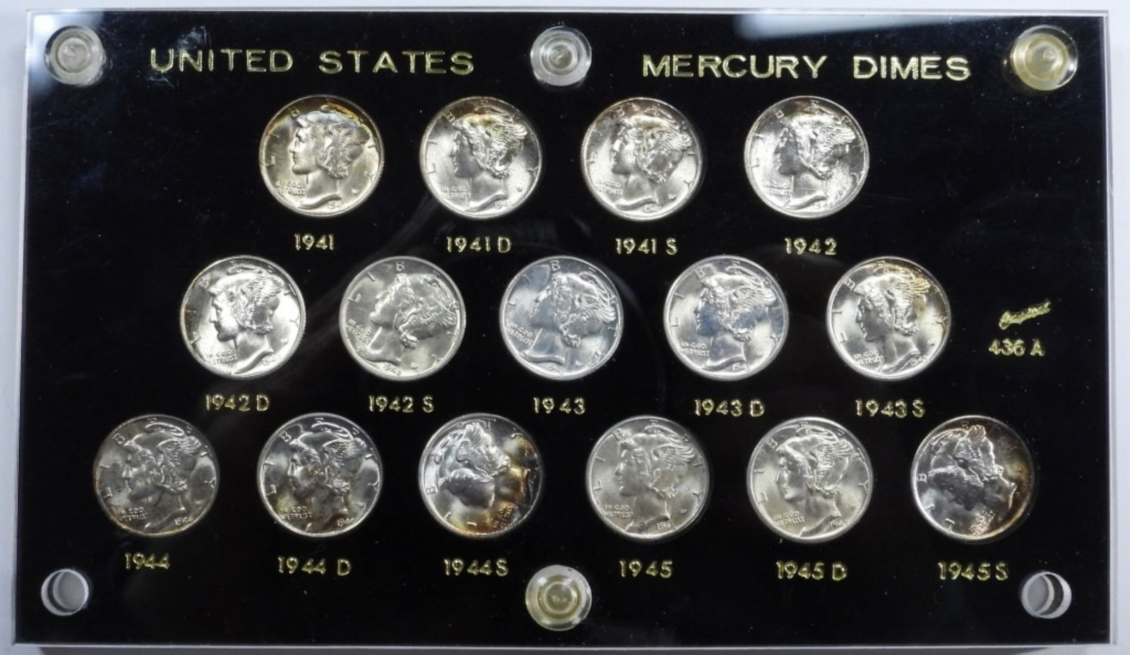 15- Mercury Dimes in Capital Plastic Holder: Follow us on Facebook, Instagram, X, and TikTok.