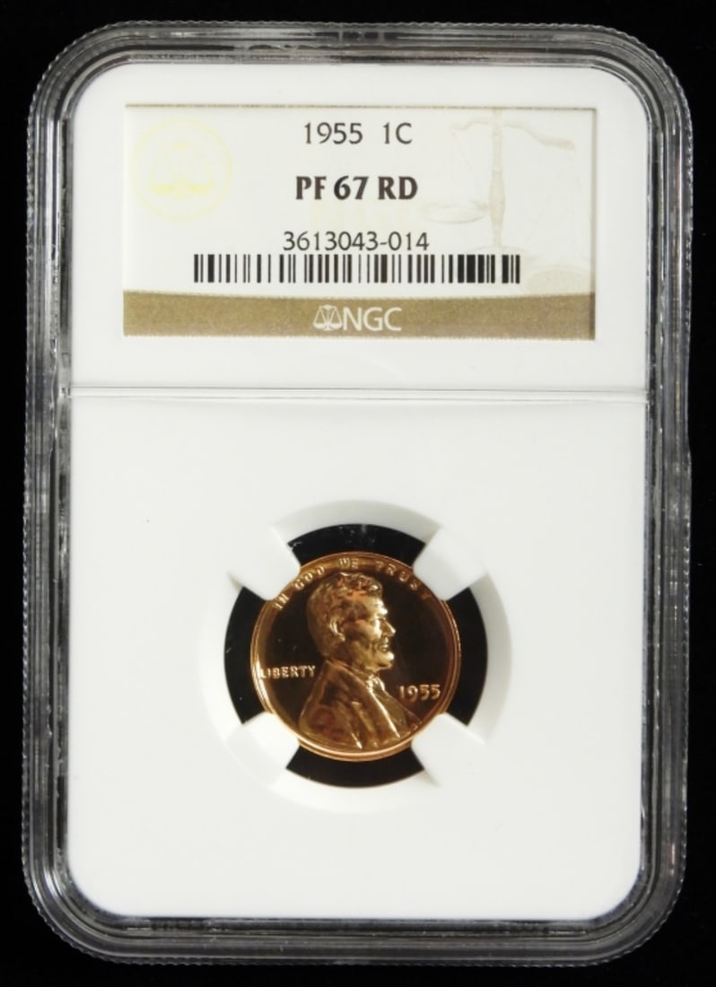 1955 Lincoln Cent, NGC PF-67 RD: Your #1 shop for all things collectible.
