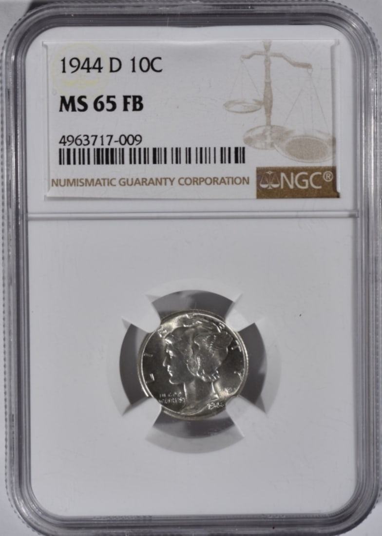 1944-D Mercury Dime, NGC MS-65 FB (1 of 1)
