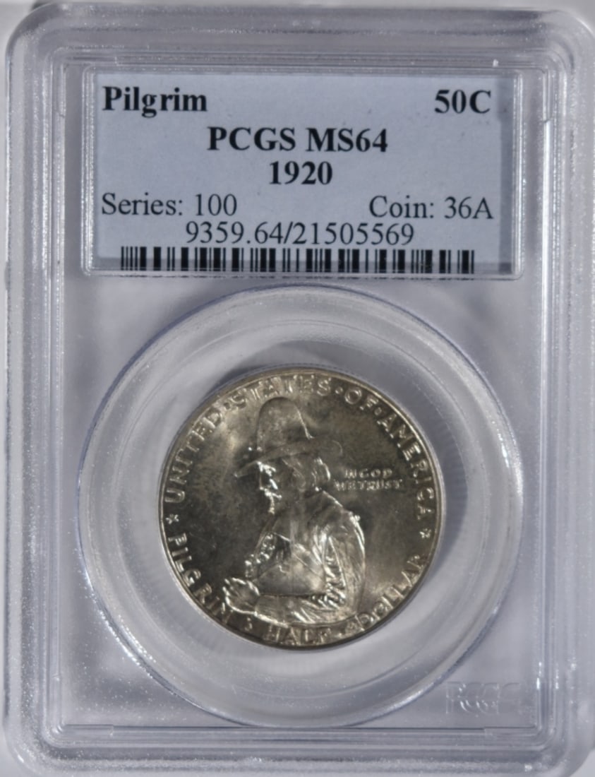 1920 Pilgrim Commem Half, PCGS MS-64 (1 of 2)