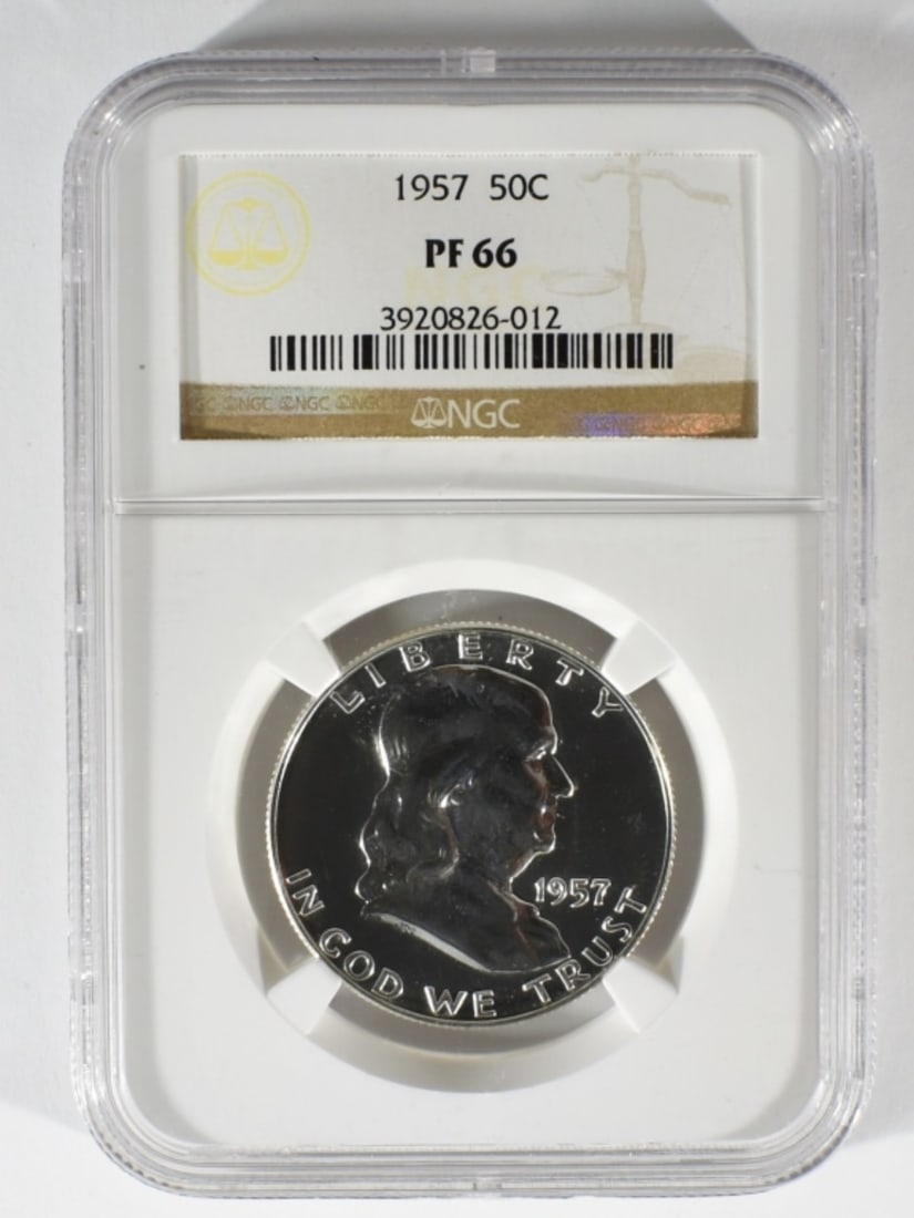 1957 Franklin Half, NGC PF-66 (1 of 2)