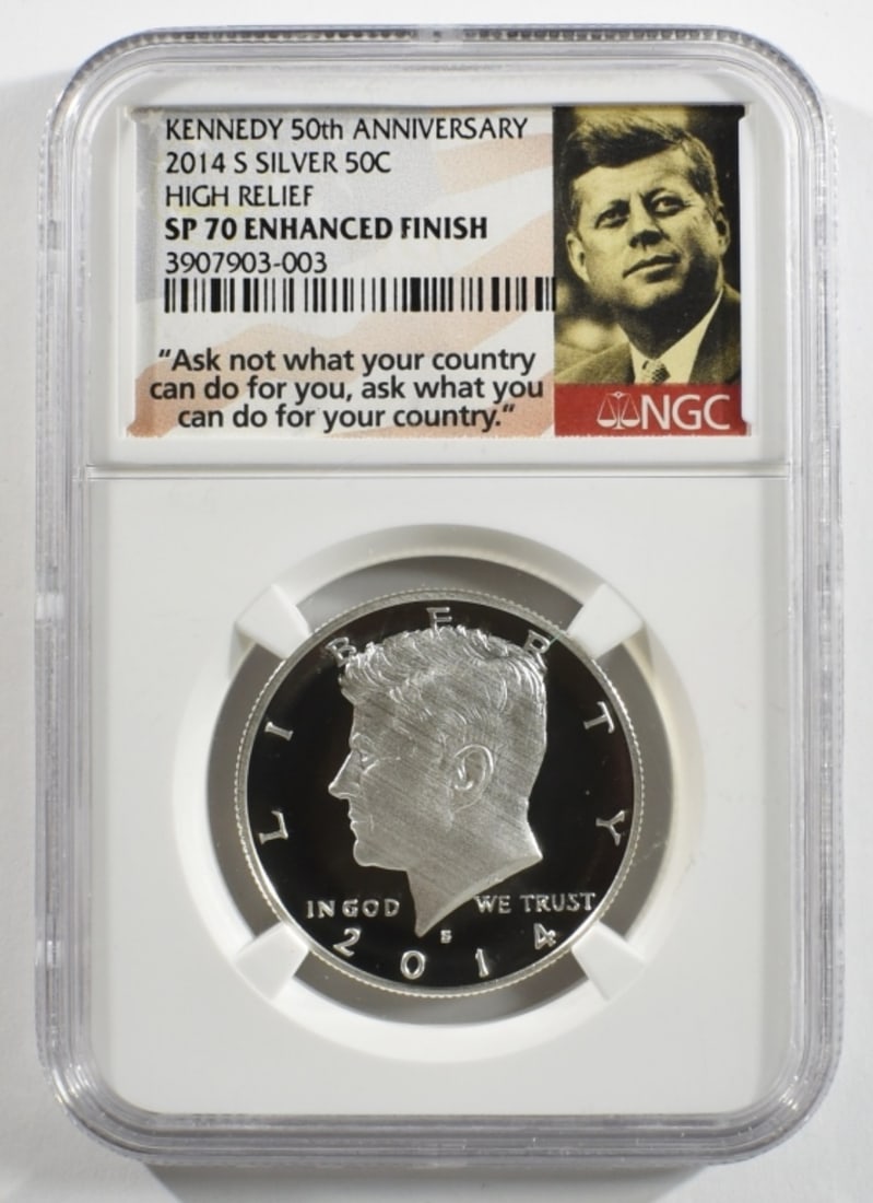 2014-S Silver Kennedy, NGC SP-70 Enhanced (1 of 2)