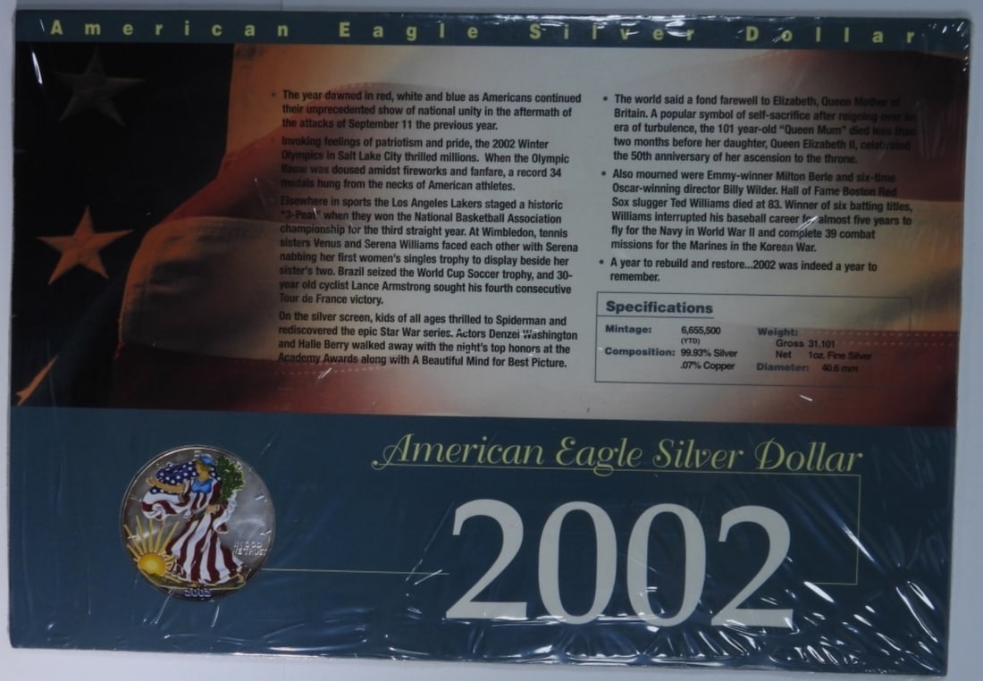 2002 Colorized Am. Silver Eagle (1 of 2)