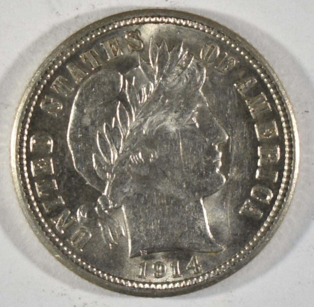 1914 Barber Dime (1 of 2)