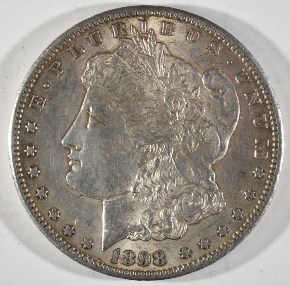 1898-S Morgan Dollar: Follow us on Facebook, Instagram, X, and TikTok.