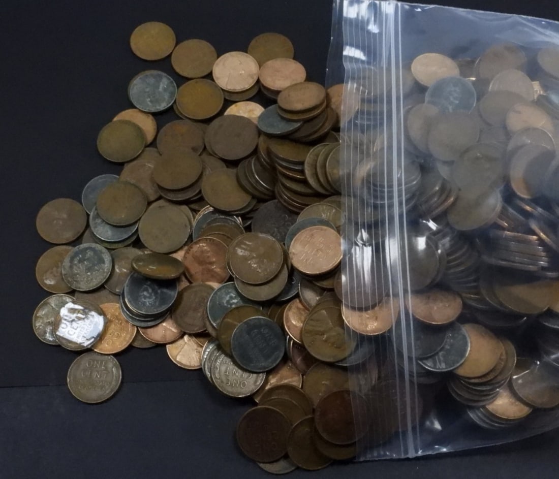 1000 MIXED DATE WHEAT CENTS: UNSEARCHED MIX