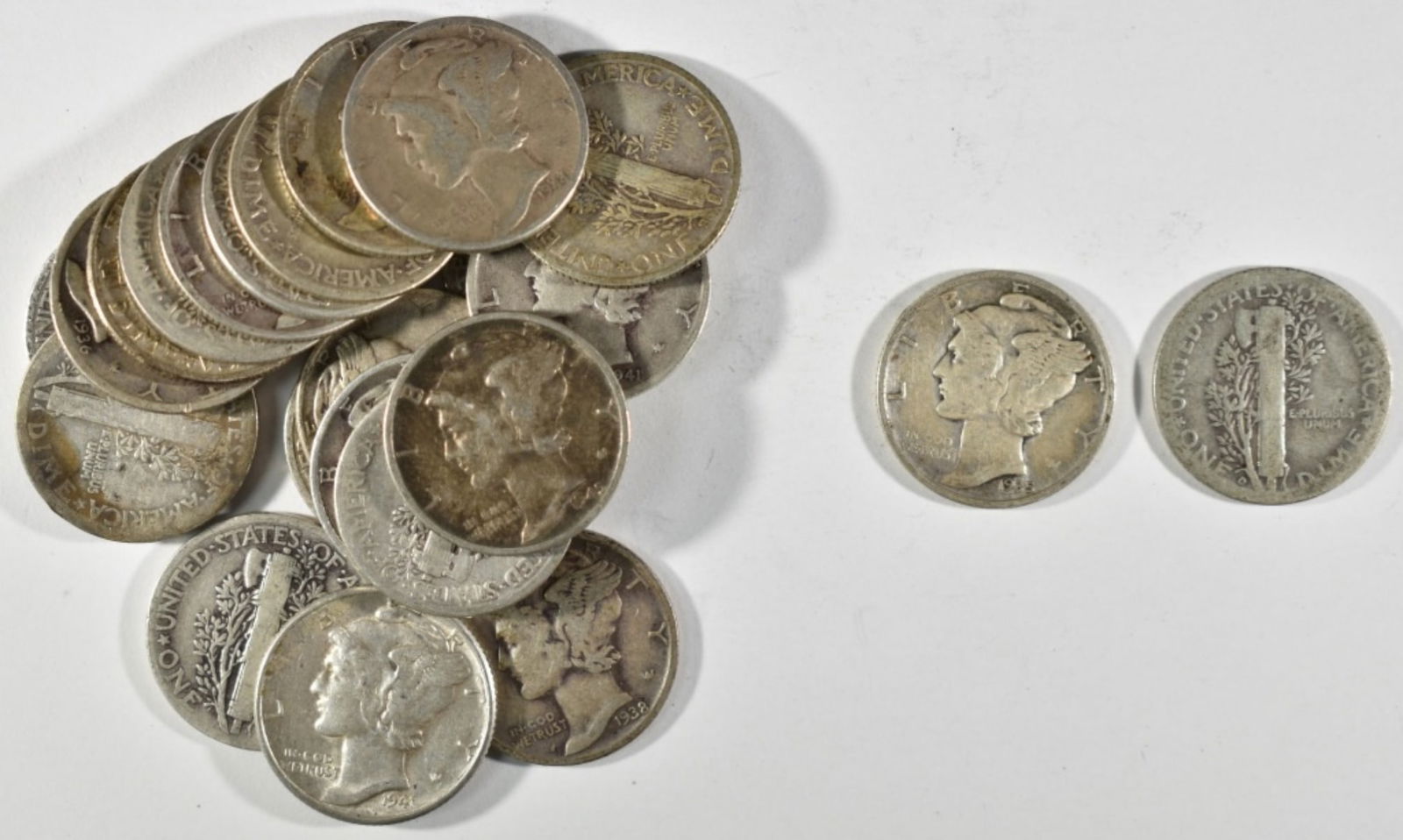 (23) MIXED DATE MERCURY SILVER DIMES (1 of 2)