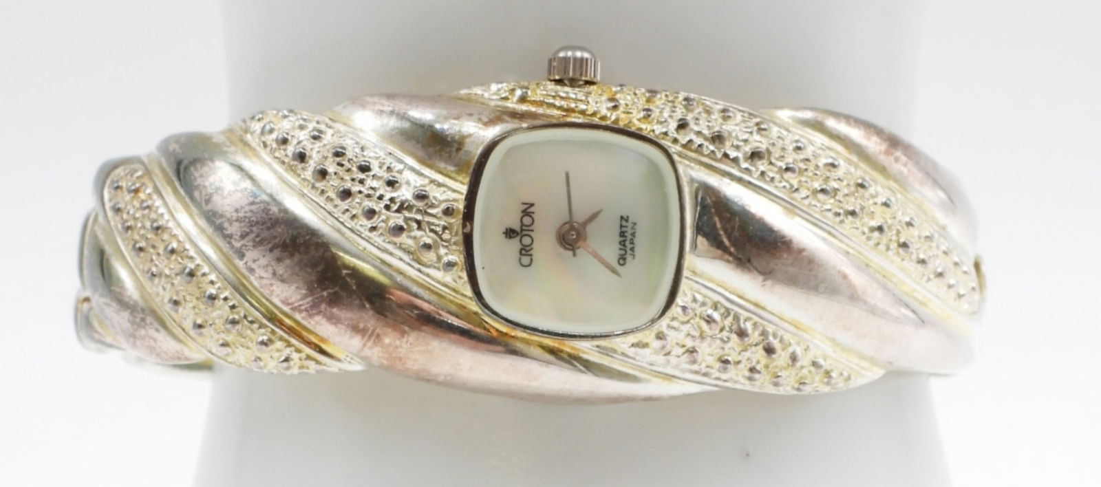 Croton Sterling Women's Watch 30DWT: Sterling silver case and bracelet. 30DWT. Quartz Japan. Watches are not verified, authenticated, or tested in running condition unless specified.