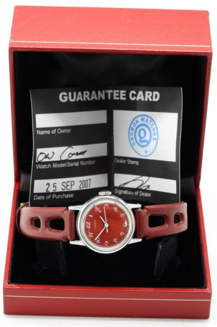 Red Timex In Box: Bright and vibrant! Watches are not verified, authenticated, or tested in running condition unless specified.