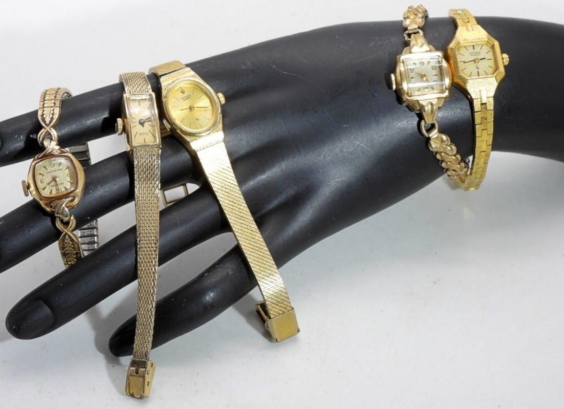 (5) Gold-Tone Watches (1 of 1)